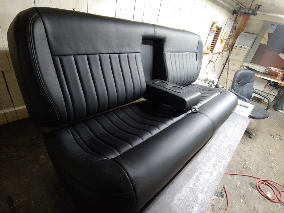 CUSTOM FOAM AND SPRING WORK ON A C10 BENCH SEAT  Custom Upholstery 